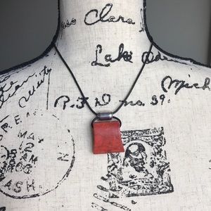 Retired Silpada Coral Stone Necklace